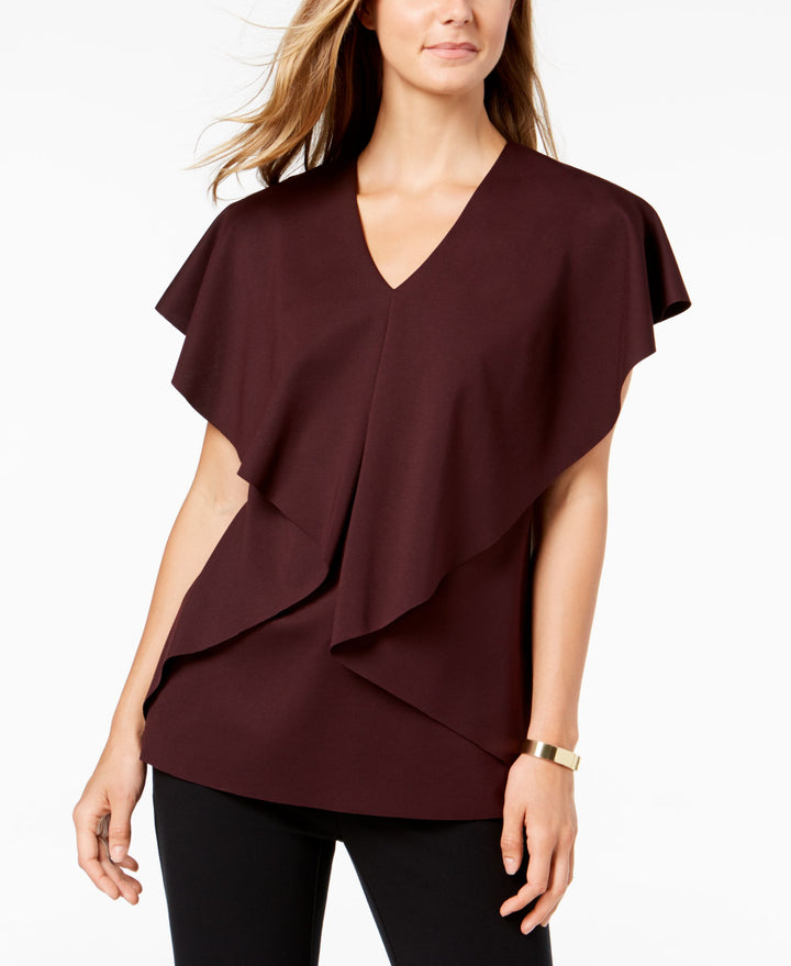 Alfani Petite Asymmetrical Cape Top