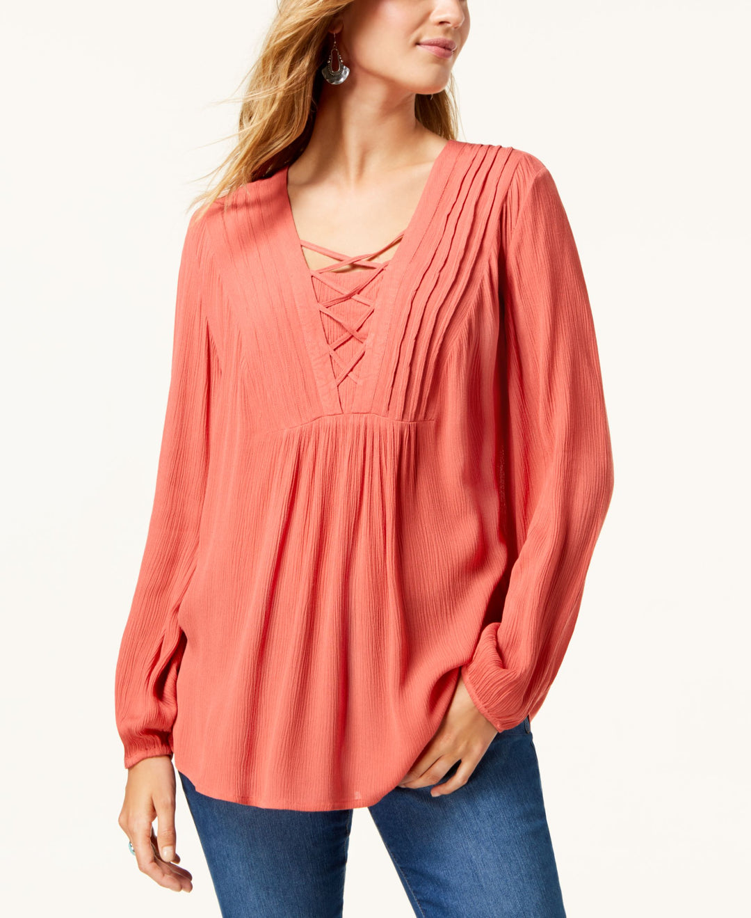 Style & Co Criss Cross Top