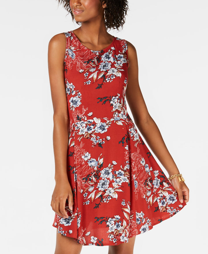 Be Bop Juniors Printed A Line Dress