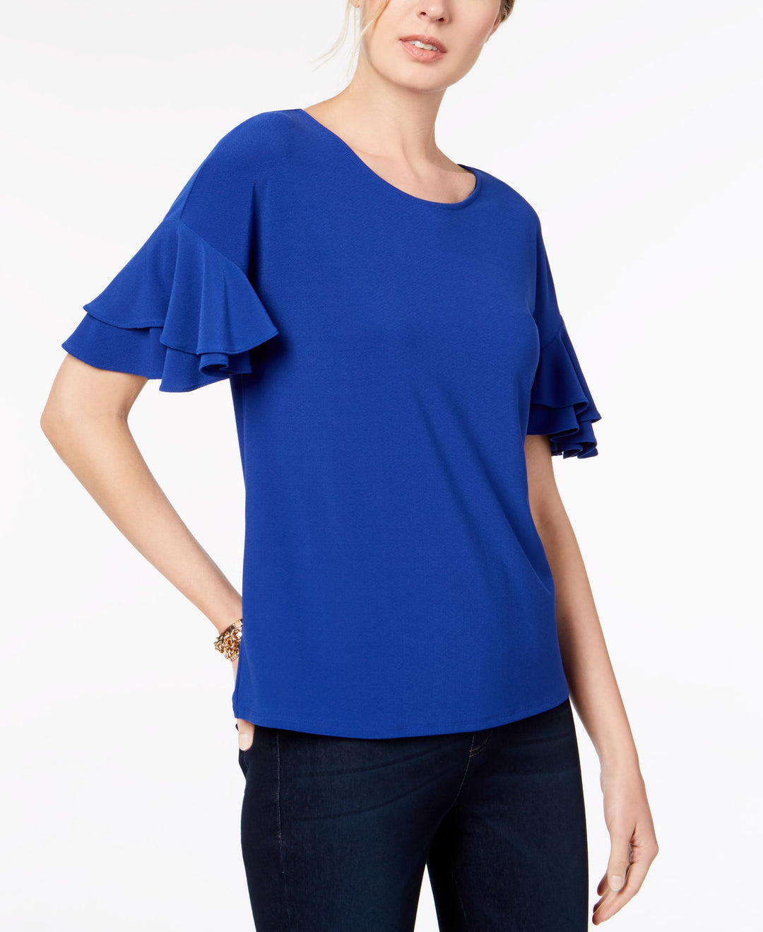 Ruffled Sleeve Top