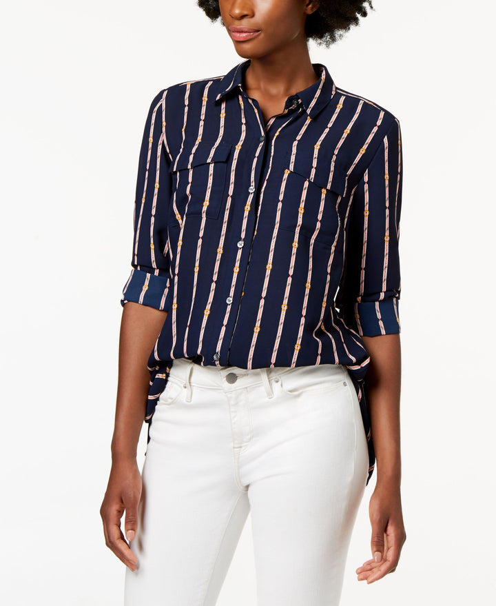 Charter Club Petite Printed Blouse