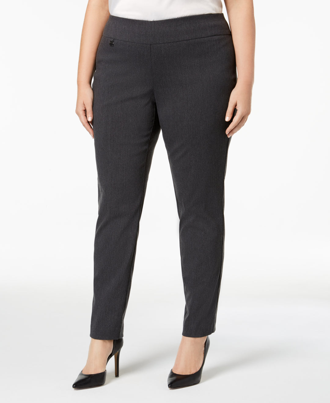 Plus Size Tummy-Control Pull-On Skinny Pants