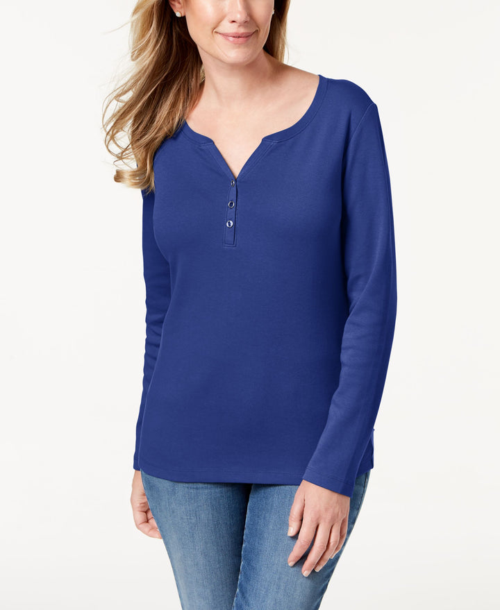 Cotton Henley Top