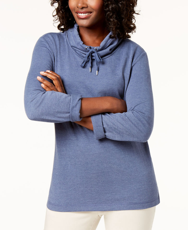 Karen Scott Adjustable Funnelneck Top