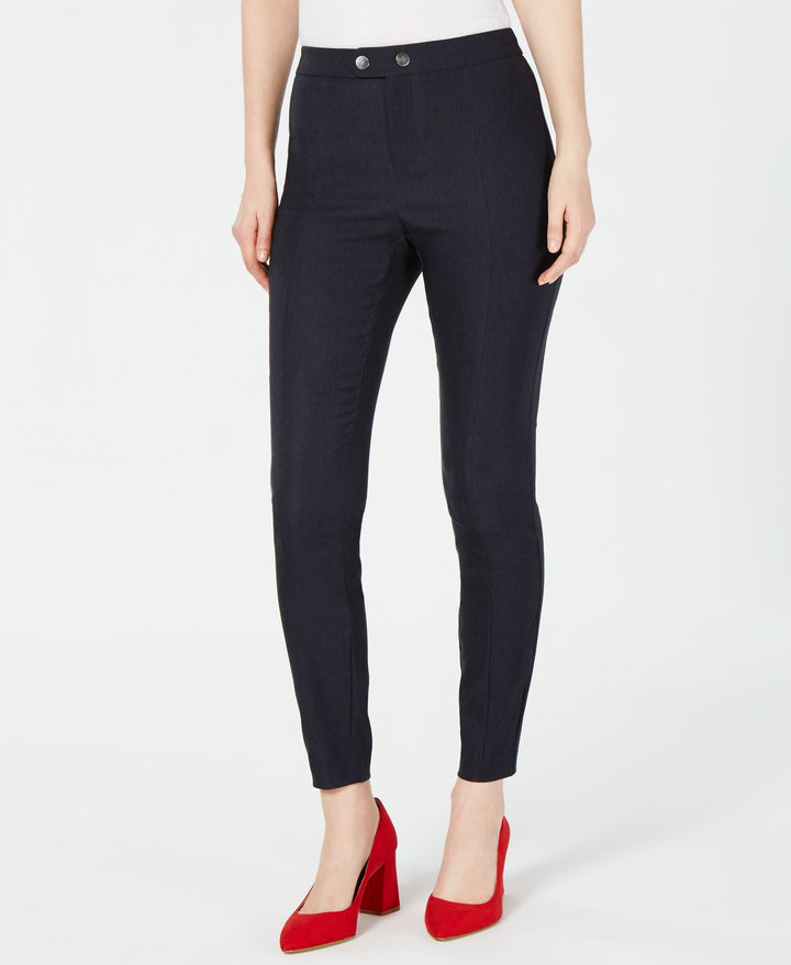 Seamed Extend Tab Skinny Pants
