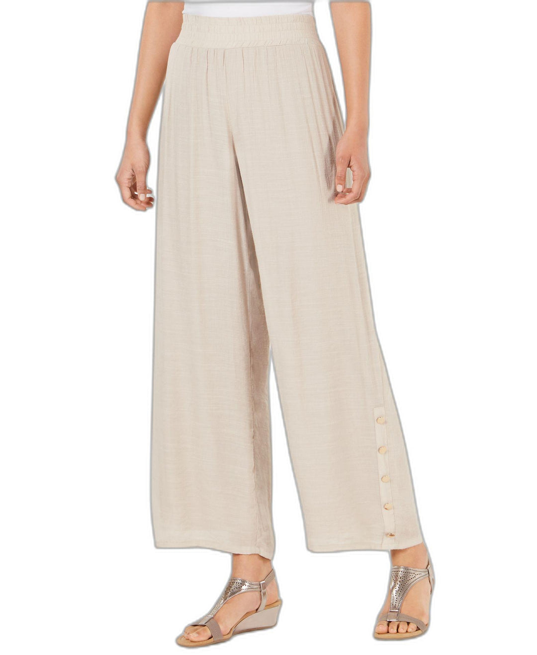 JM Collection Side Seam Button Pants