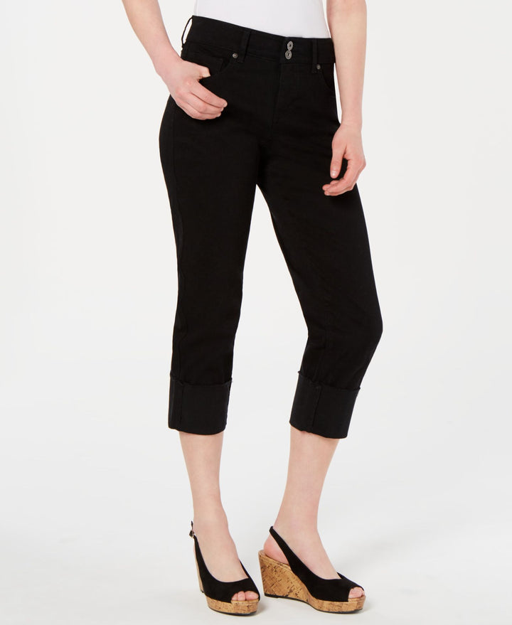 Style & Co Petite High Rise High Cuffed Capris