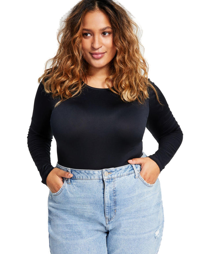 Plus Size Crewneck Bodysuit