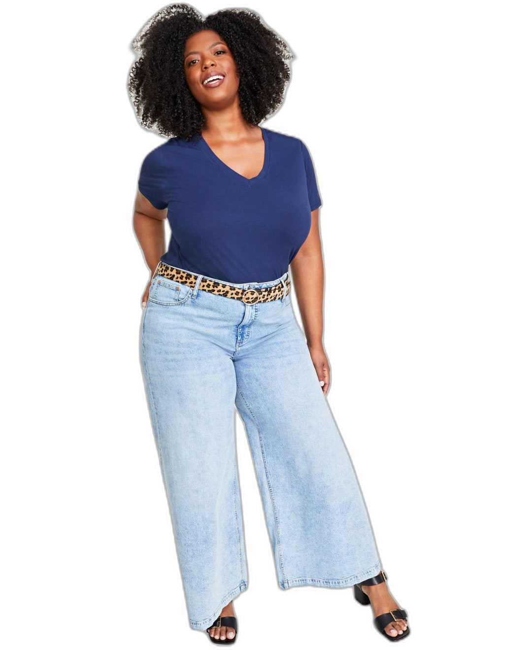 Trendy Plus Size Modal V-Neck T-Shirt