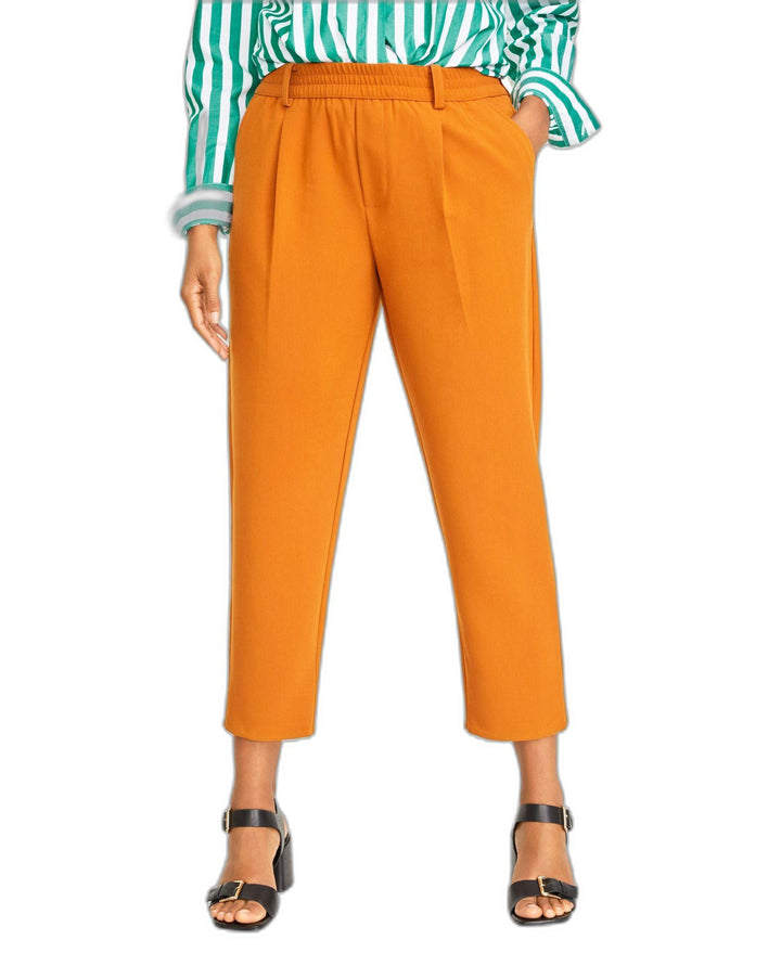 Women's Double-Weave Pull-On Ankle Pants