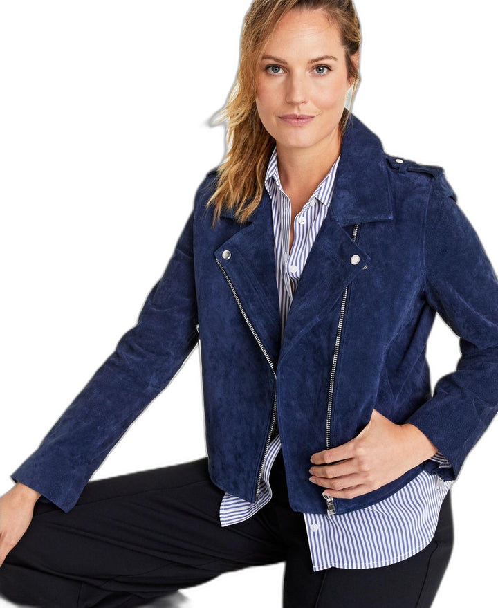 Women's Suede Moto Jacket