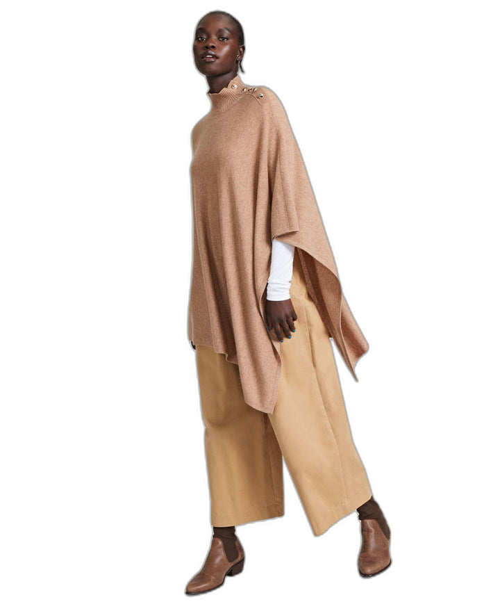 Charter Club Womens 100 Cashmere Turtleneck Poncho