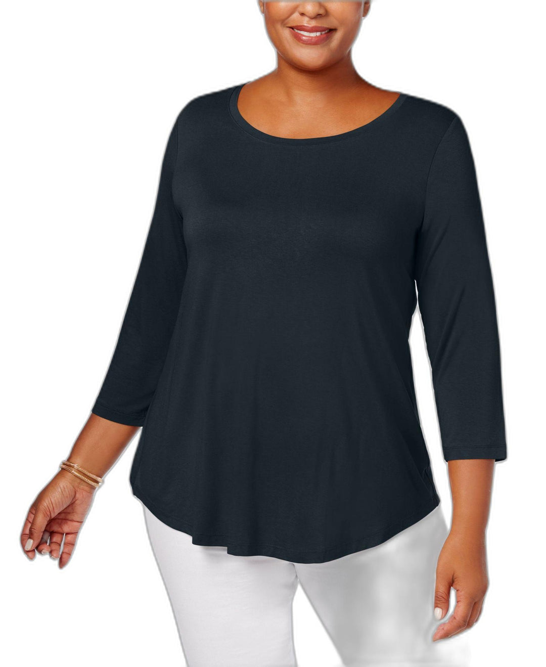 Plus Size Scoopneck Top