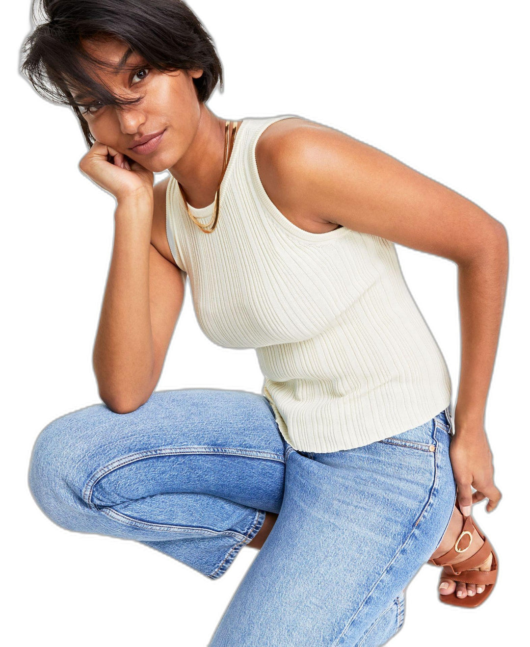Women's Ribbed Knit Tank Top