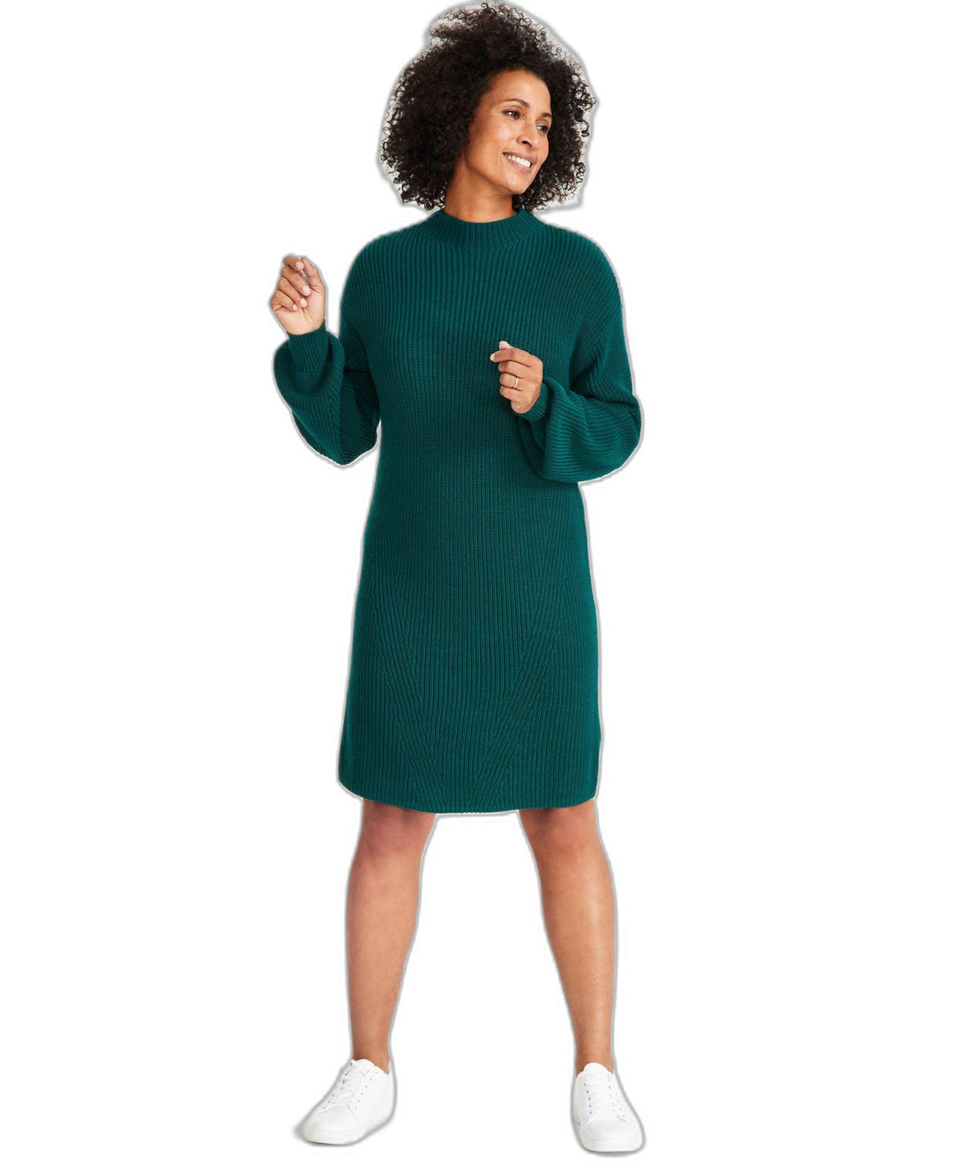 Women's Mock-neck Sweater Dress