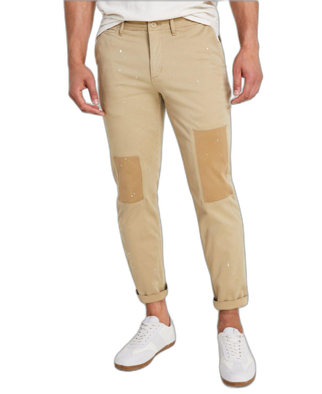 Men's Darren Slim Straight Patched Chinos