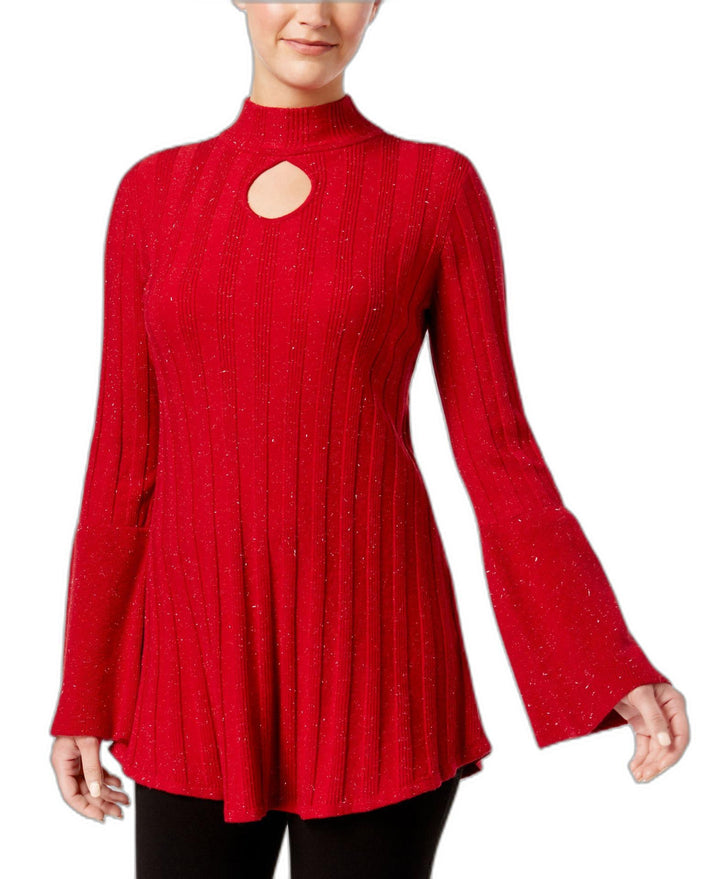 Style & Co Mock Neck Tunic Sweater