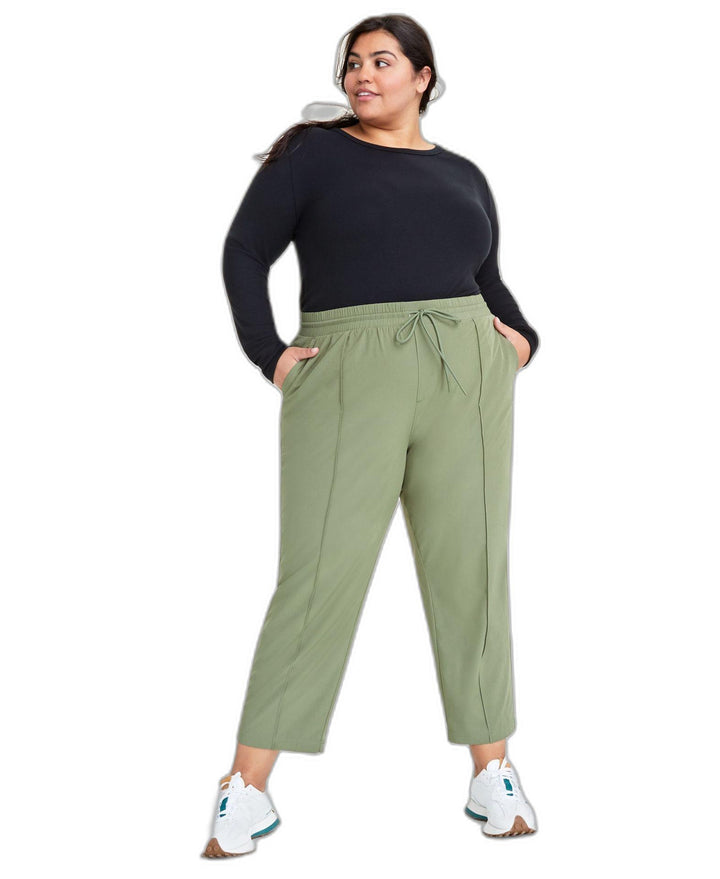 Plus Size Drawstring Commuter Pants