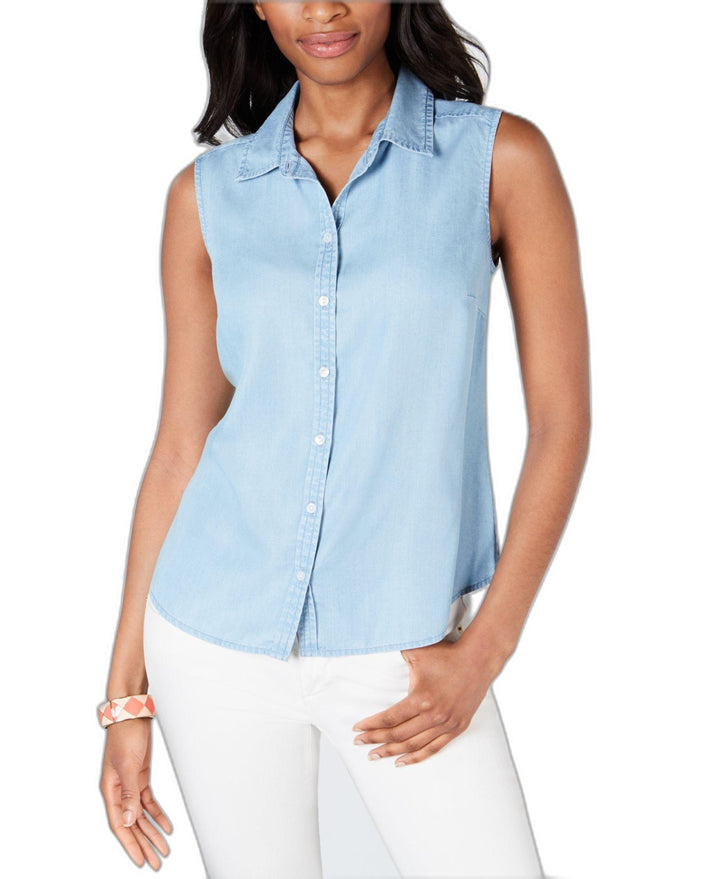 Charter Club Petite Chambray Shirt