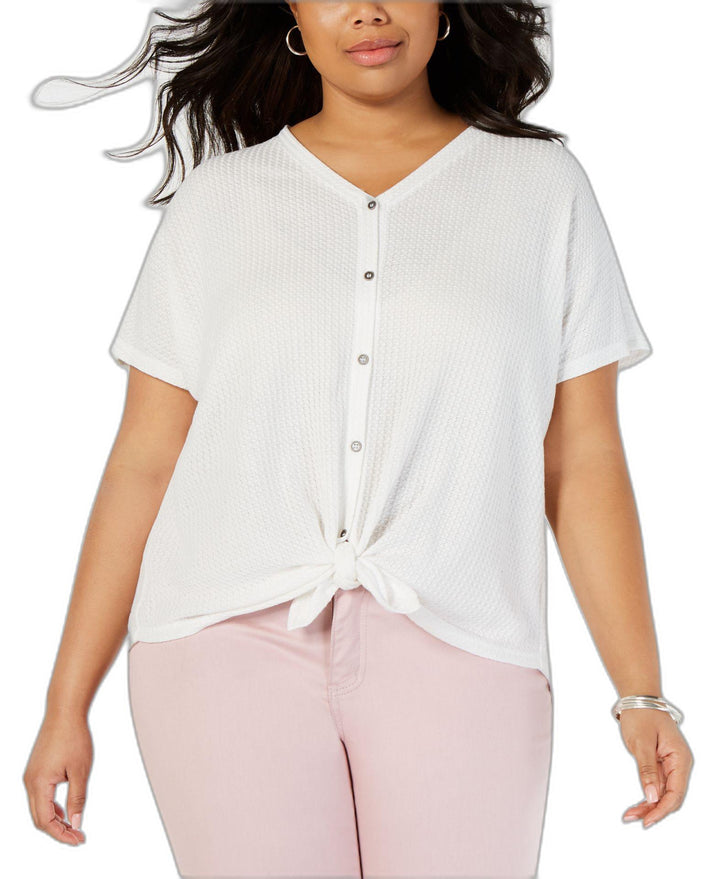 Plus Size Button Up Top