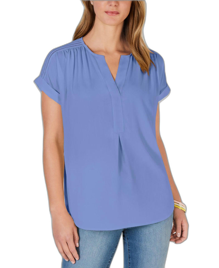 Split-Neck Popover Top