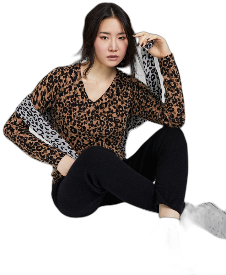 Charter Club Womens 100 Cashmere Cheetah Sweater