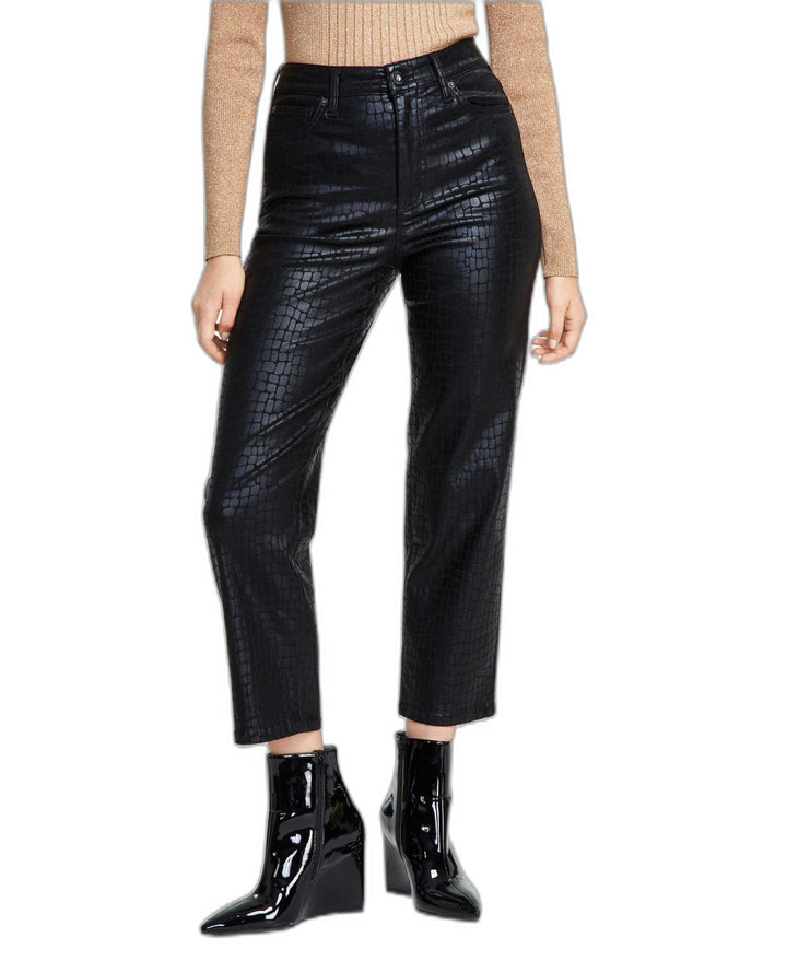 INC International Concepts Womens Animal Print Straight Leg Jeans