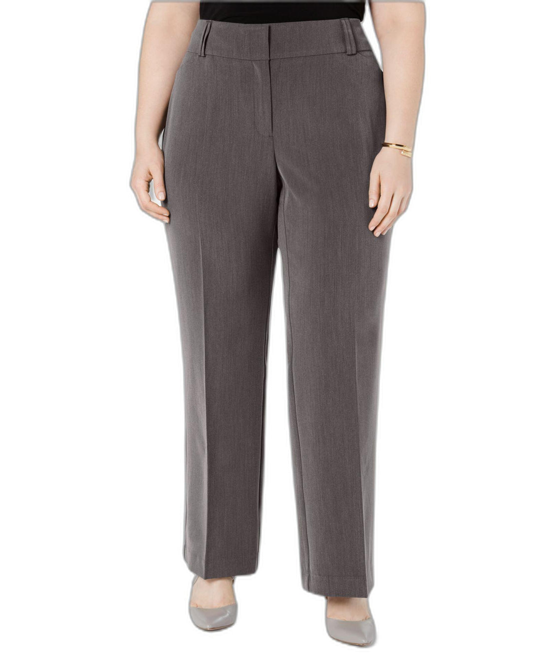 Plus & Petite Plus Size Curvy Bootcut Tummy-Control Pants,