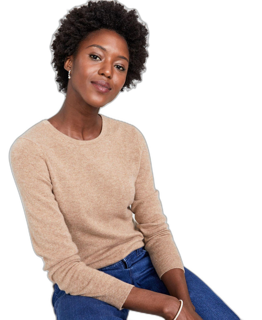 Women's 100% Cashmere Crewneck Sweater
