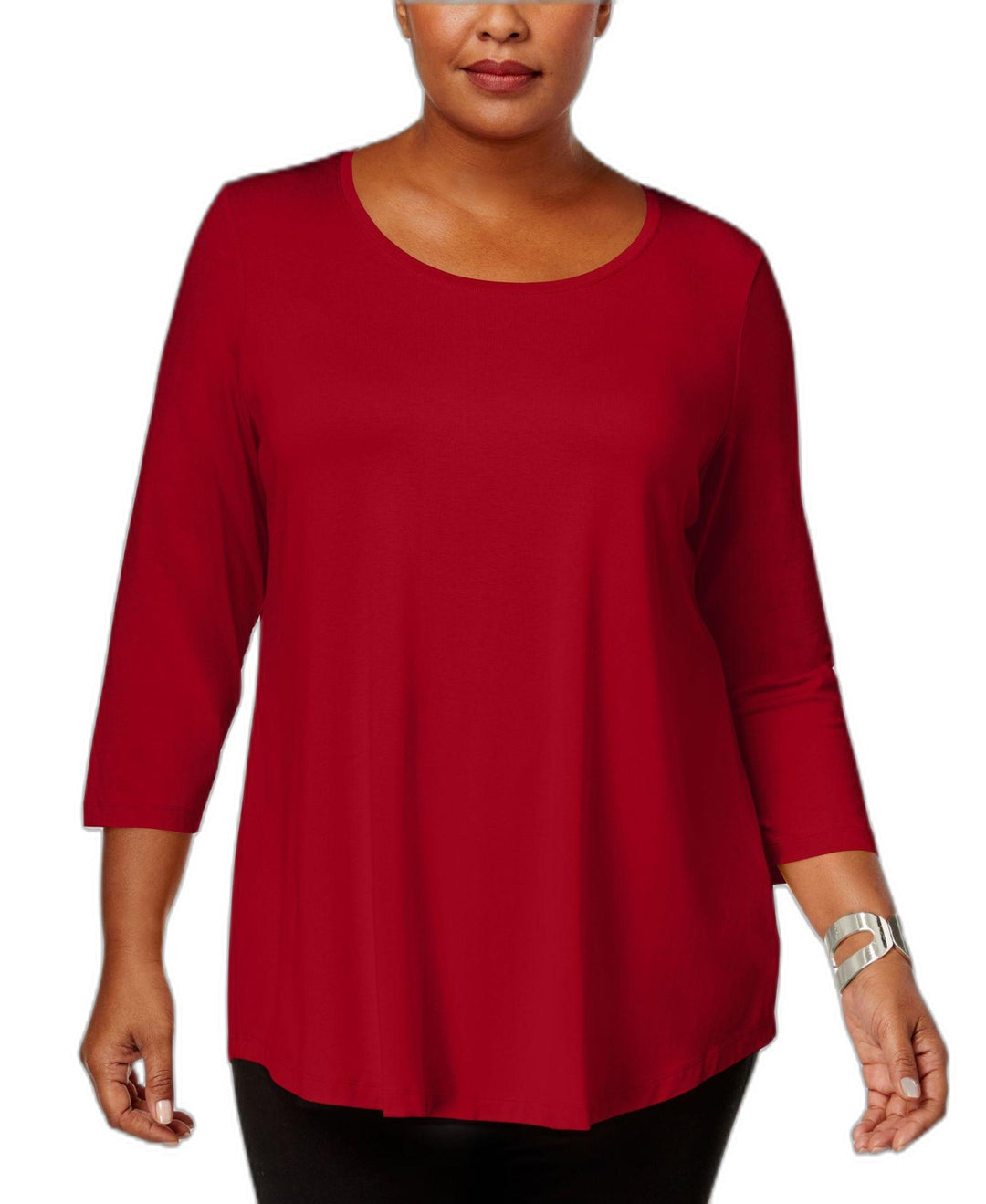 Plus Size Scoopneck Top