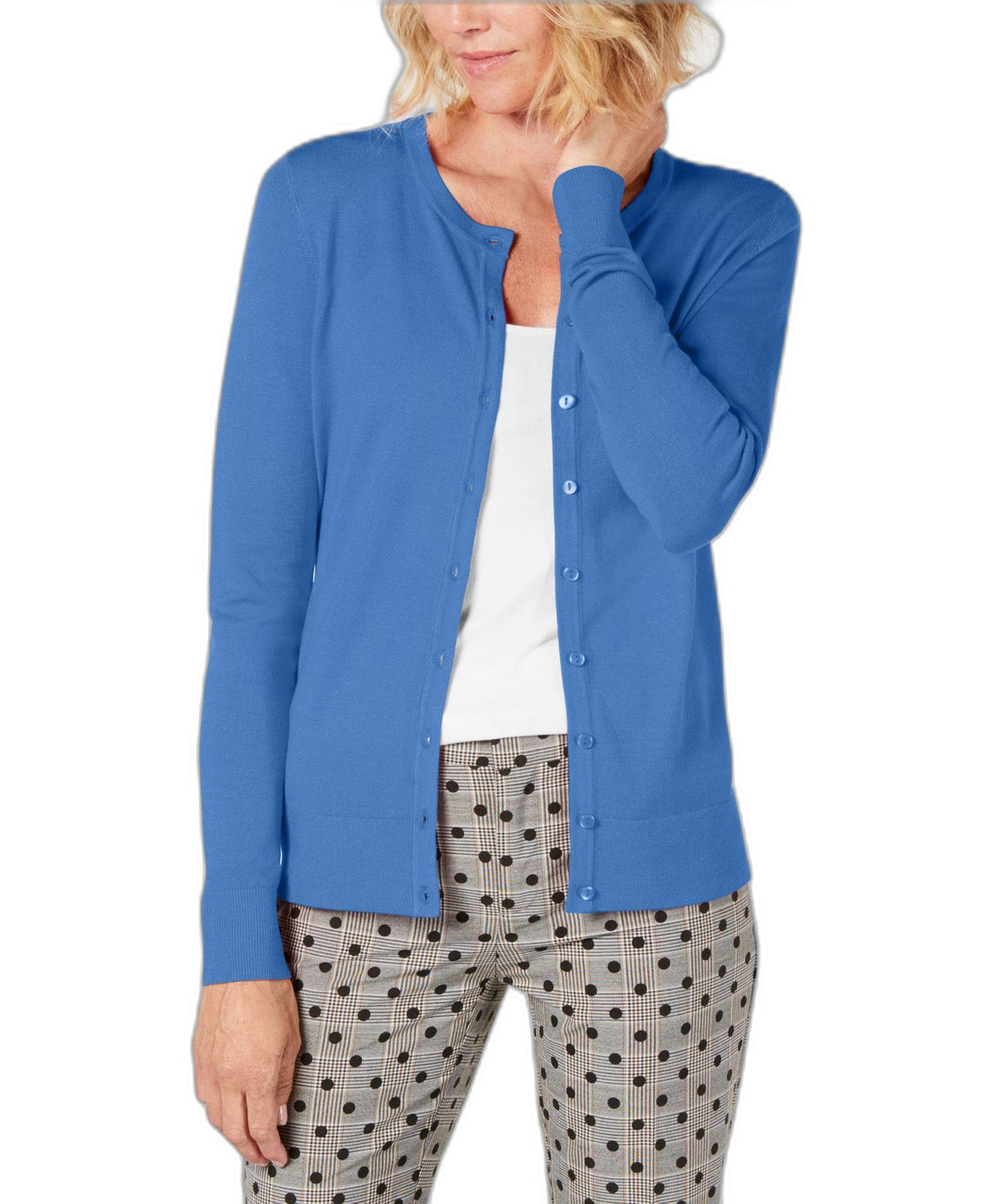 Charter Club Long Sleeve Button Front Cardigan