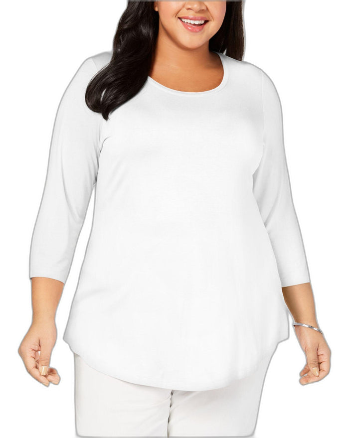 Plus Size Scoopneck Top