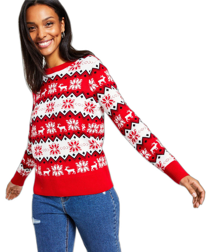 Charter Club Womens Nordic Fair Isle Family Holiday Sweater