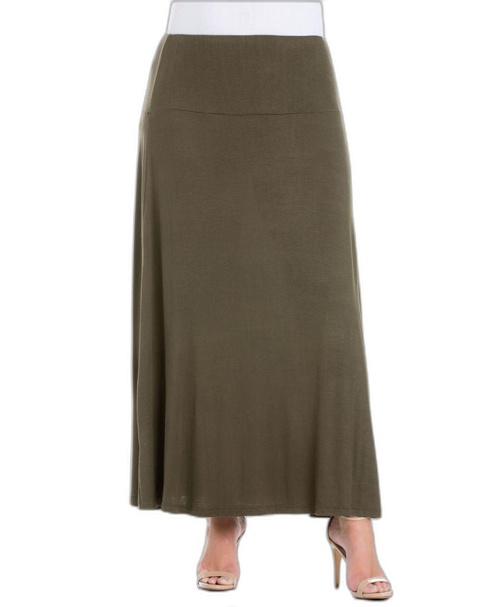 Plus Size Maxi Skirt