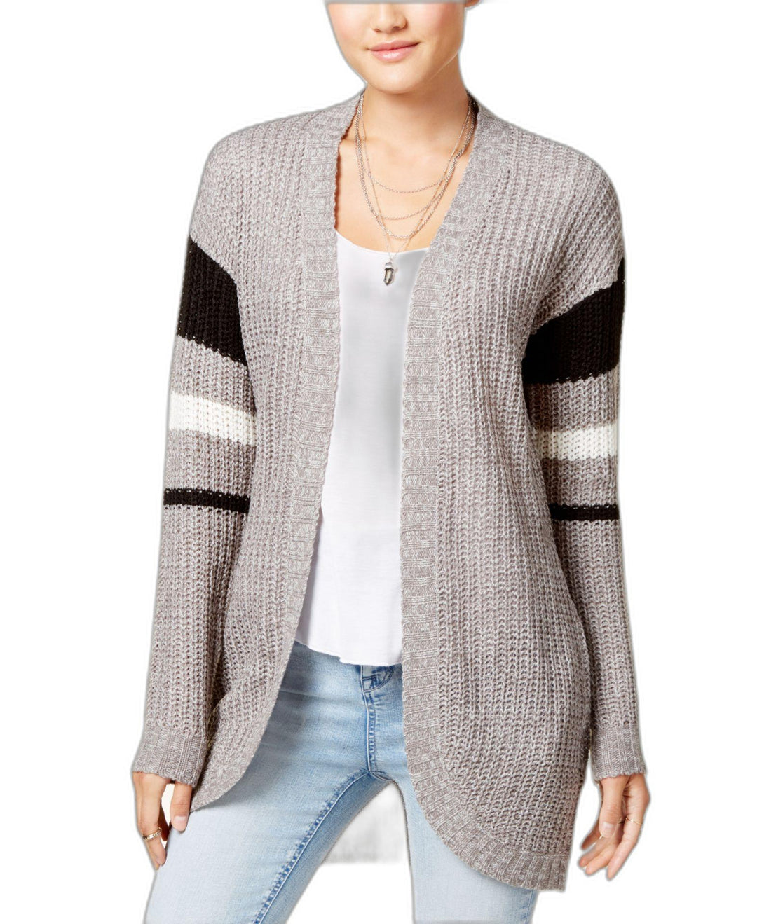 Juniors' Open-Front Cardigan
