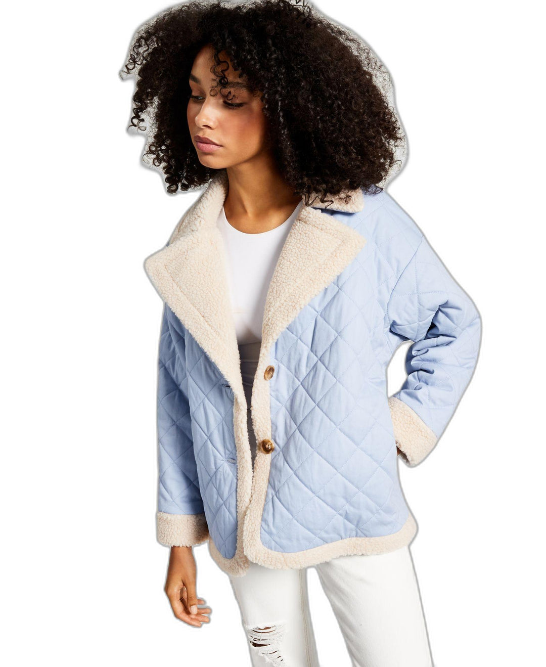 Now This Womens Quilted Fleece Lined Jacket
