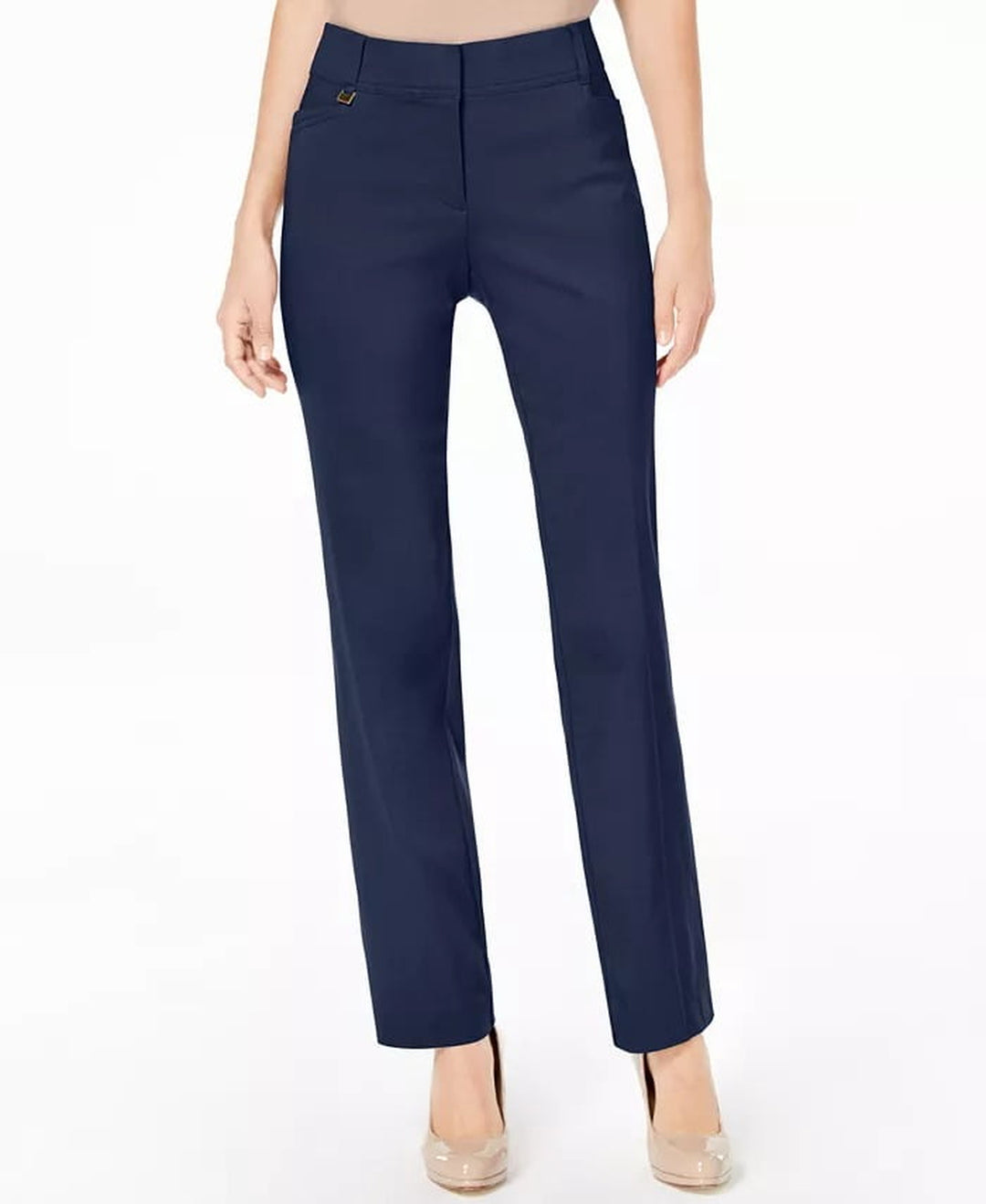 Regular and Short Length Curvy-Fit Straight-Leg Pants