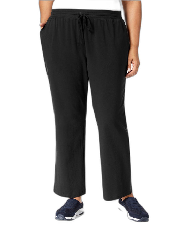 Karen Scott Plus Size Drawstring Waist Soft Pants