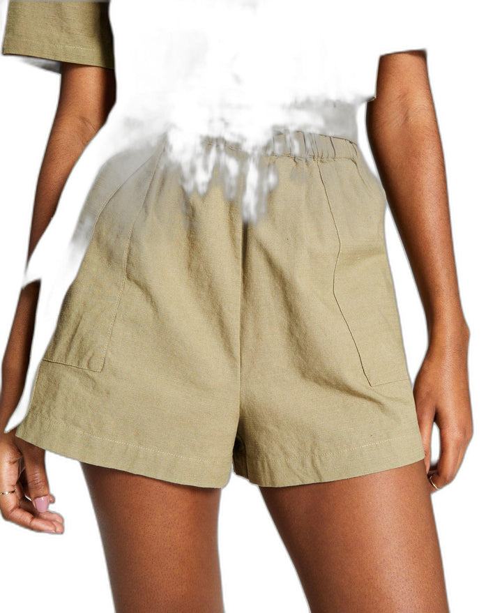 Now This Womens Cotton Paperbag Shorts