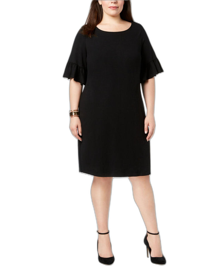 Charter Club Plus Size Ruffle Sleeve Shift Dress