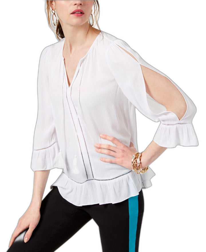 I.N.C. Cold-Shoulder Peasant Top