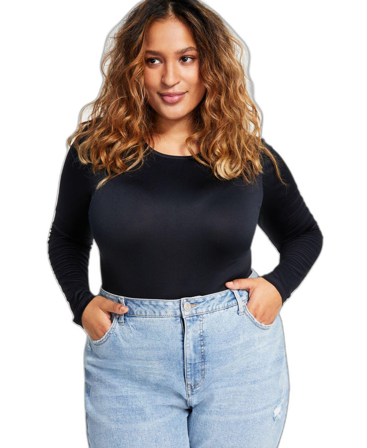 Plus Size Crewneck Bodysuit