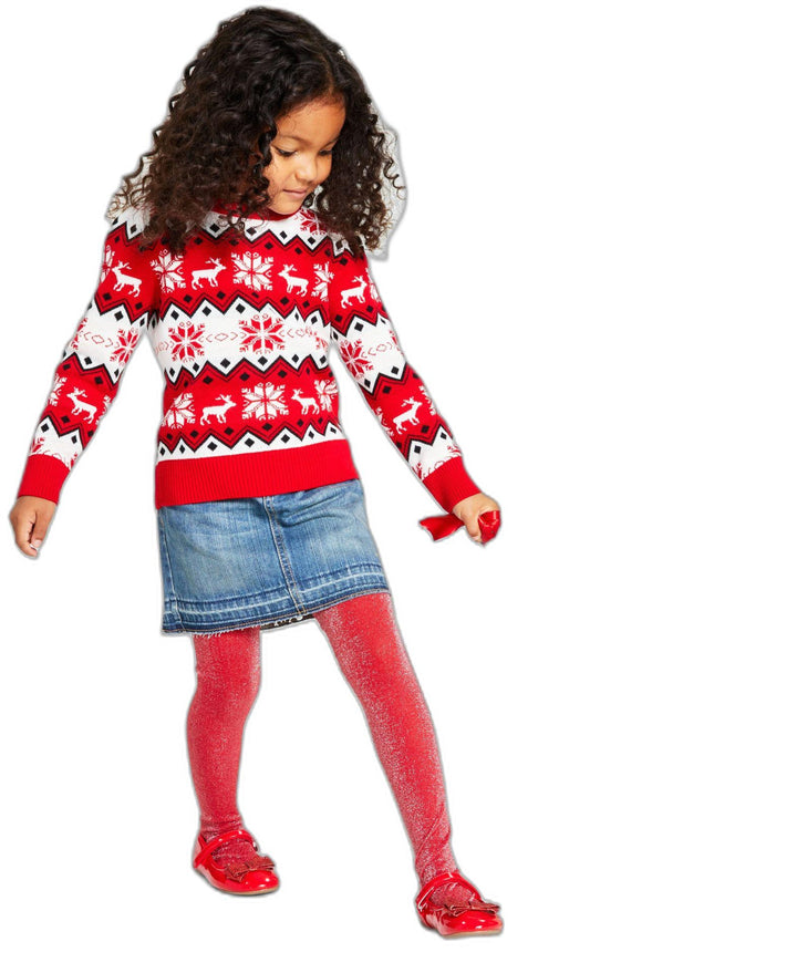 Charter Club Little Girls Nordic Fair Isle Holiday Sweater