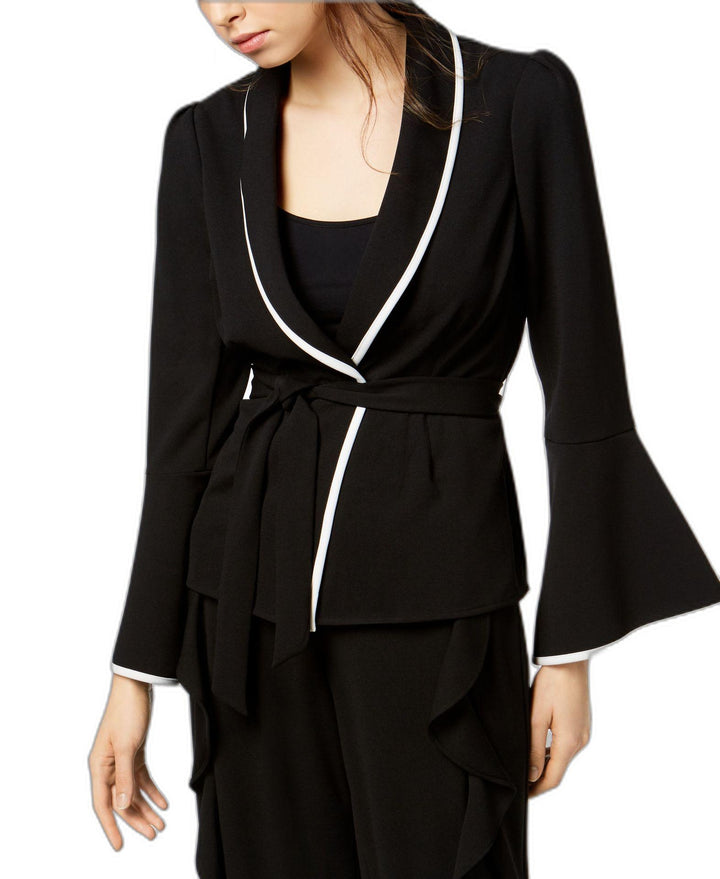 Bar III Bell Sleeve Wrap Front Jacket