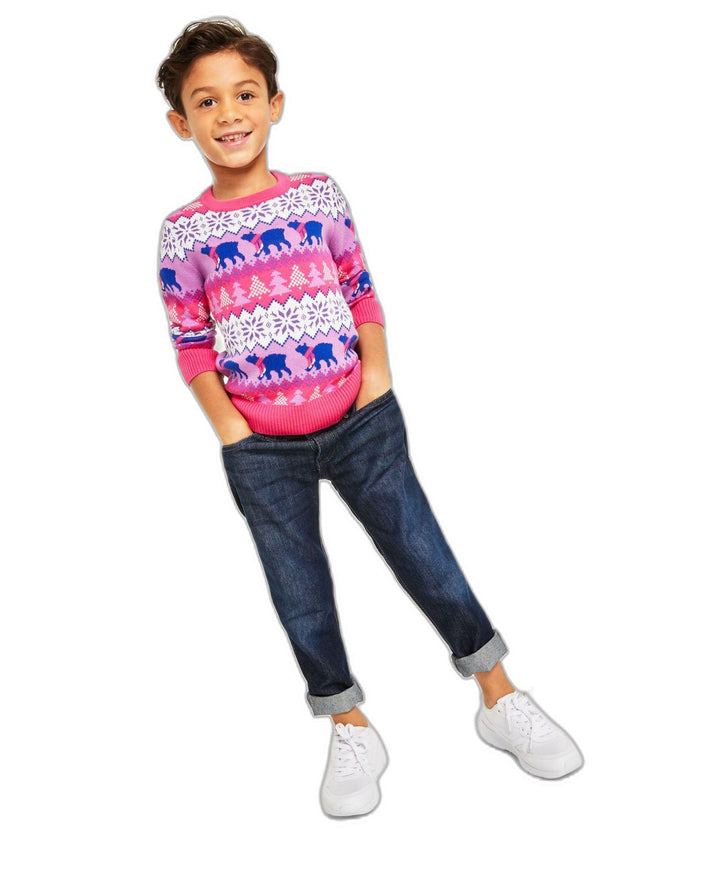 Holiday Lane Little Boys Santa Bear Sweater