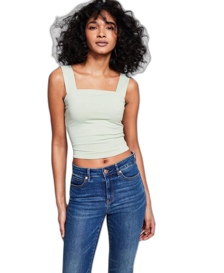 Women's Square-Neck Double-Layer Tank Top