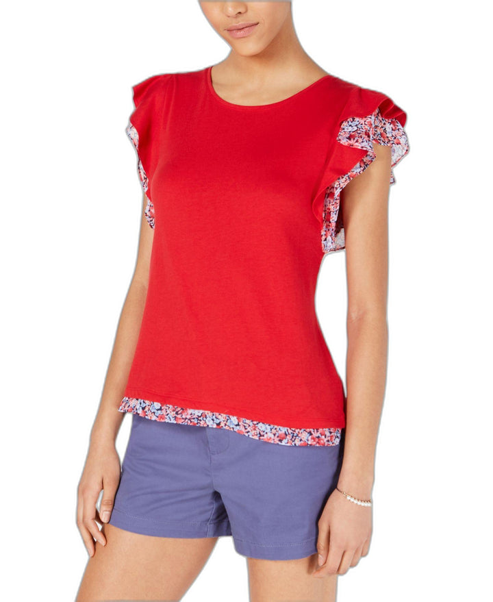 Maison Jules Flutter Sleeve Top