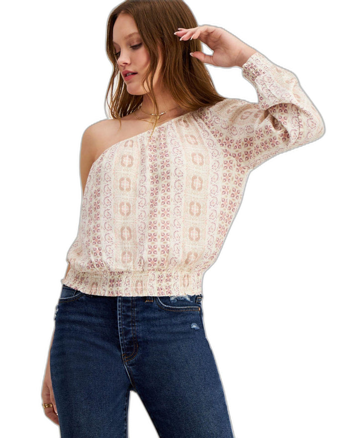 Juniors' One-Shoulder Top