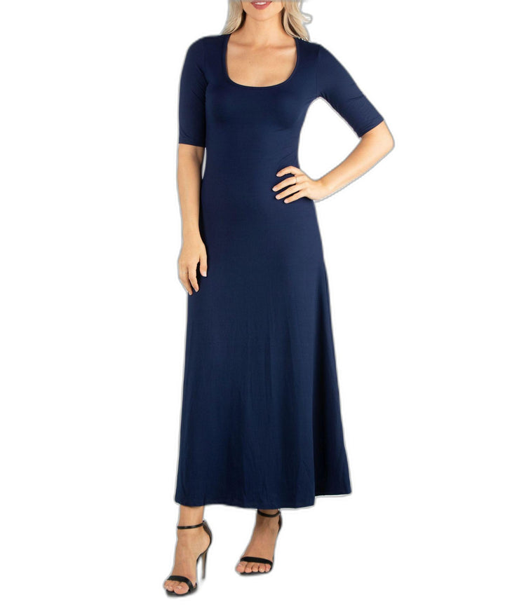 24seven Comfort Apparel Womens Casual Maxi Dress
