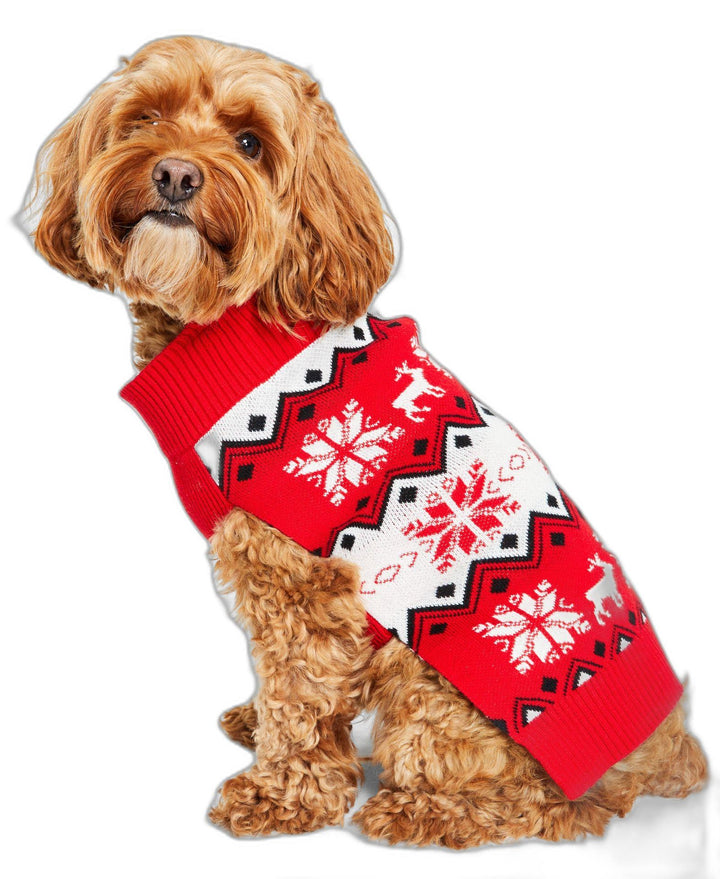 Charter Club Dog Nordic Fair Isle Holiday Sweater
